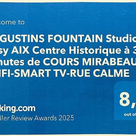 Augustins Fountain Studio Cosy Aix Centre Historique A 3 Minutes De Cours Mirabeau -Wifi-Smart Tv-Rue Calme Aix-en-Provence Eksteriør bilde