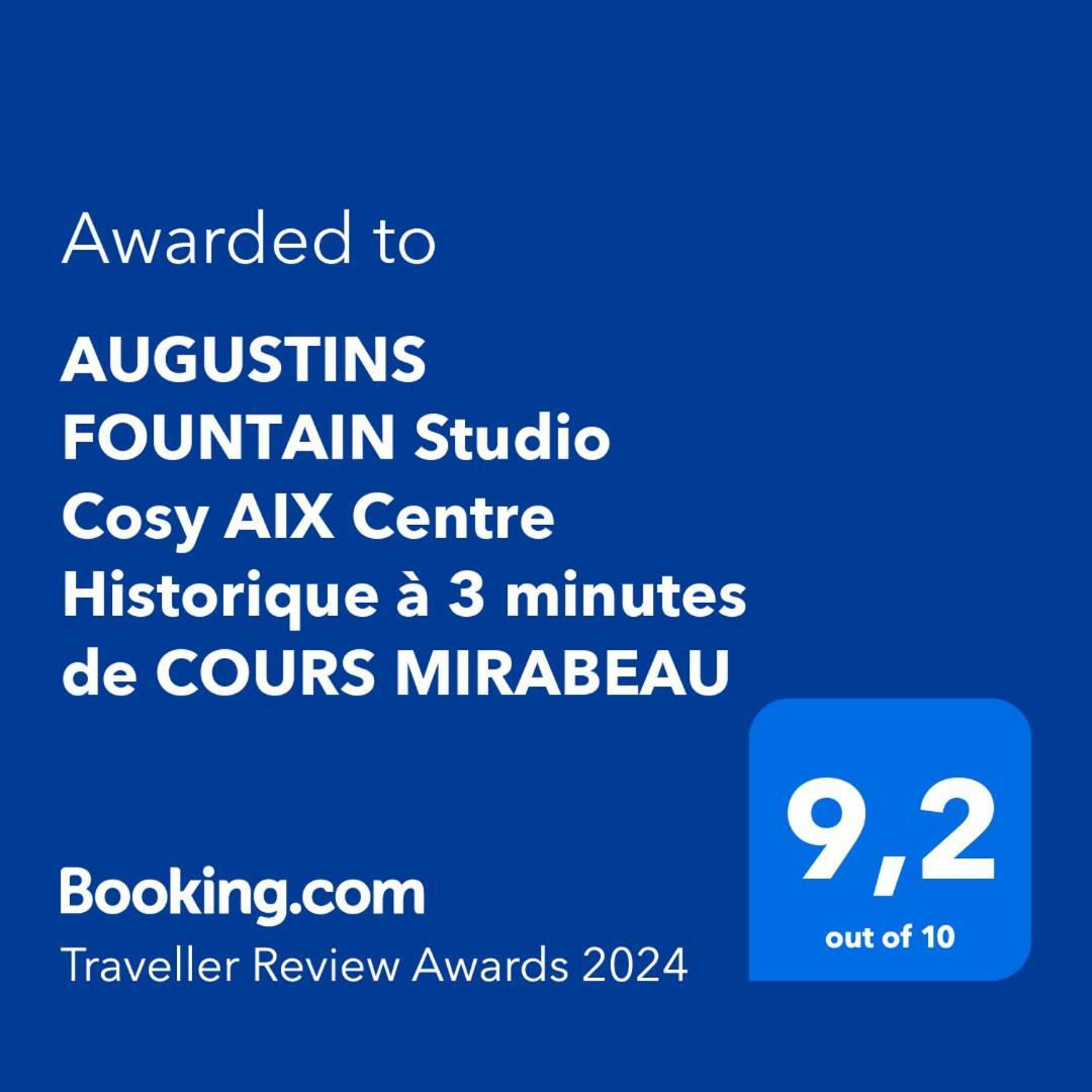 Augustins Fountain Studio Cosy Aix Centre Historique A 3 Minutes De Cours Mirabeau -Wifi-Smart Tv-Rue Calme Aix-en-Provence Eksteriør bilde
