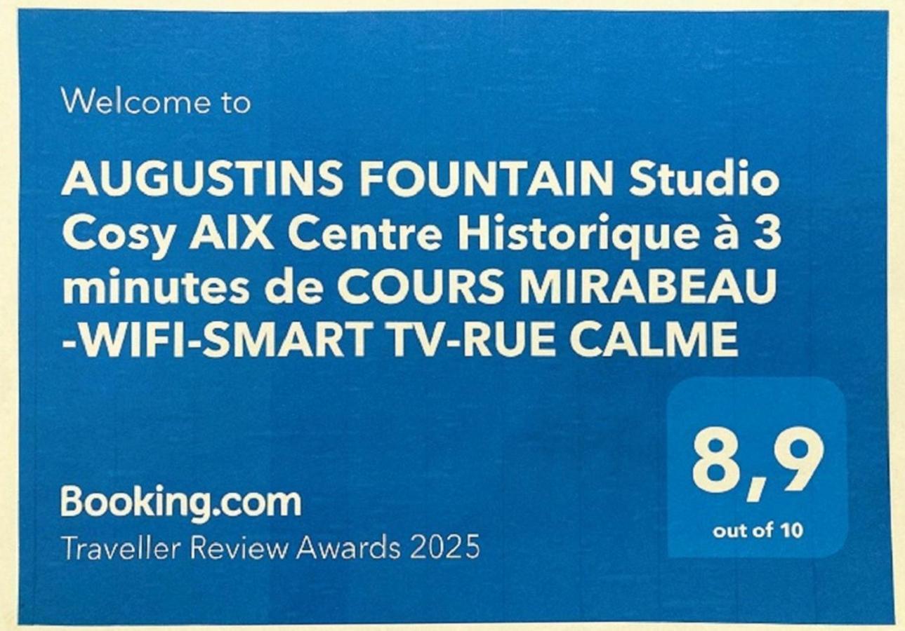 Augustins Fountain Studio Cosy Aix Centre Historique A 3 Minutes De Cours Mirabeau -Wifi-Smart Tv-Rue Calme Aix-en-Provence Eksteriør bilde